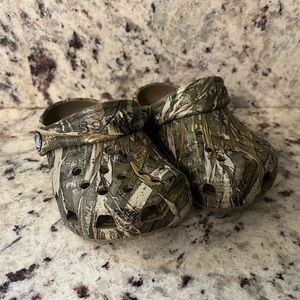 Baby Camo Crocs size 2